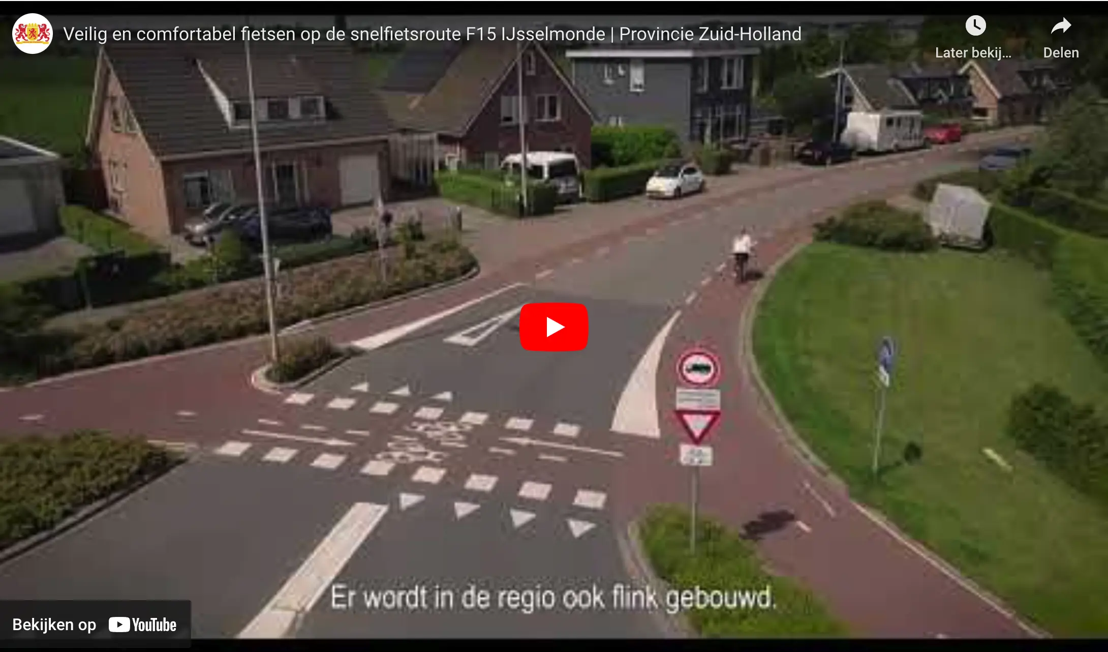 YouTube video voorbereiding Snelfietsroute F15 IJsselmonde